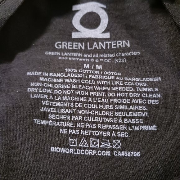 DC Comics Green Lantern T-Shirt – Black Crew Neck, Size M, NWT - Picture 6 of 9